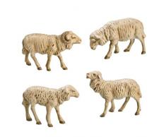 Oveja Grupo, 4 piezas, a 11 - 12 cm figuras de belén