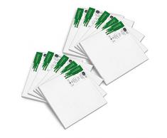 Artina Set de 10 Lienzos blancos Akademie con certificación FSC® - 10x10 cm 100% algodón Lienzo y Bastidor Blancos - 280g/m² - no se deforma