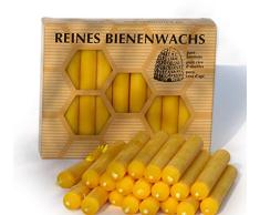 Figura Santa Velas para el árbol de Navidad, 100% Cera de Abeja. 20 Velas para el árbol de Navidad de 10 cm de Altura. Manufacturadas en la Selva Negra.