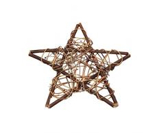 MoGist Corona de Navidad Creativo DIY ratán Guirnalda ratán Corona Corona de Madera Christmas Wreath Corona de Adviento Puerta Corona Corona de Navidad, Pentagramm-20cm, 20 cm