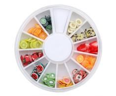 240pcs decoración forma de fruta pa uña UV GEL Acrylic