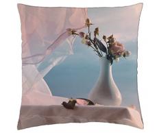 Bodegón flores delicadas nubes del cielo - cojín suave funda (18