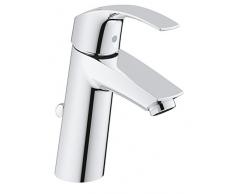 Grohe Eurosmart - Grifo de lavabo con pop-up waste, Tamaño M (Ref. 23322001)