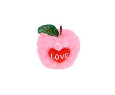 BESTOYARD 3 Piezas de Navidad en Forma de Manzana Vela Cera Amor perfumado Vela Tallada Boda cumpleaños Adornos de Fiesta de Navidad (Rosa)