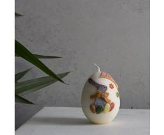 Pequeño EI Vela Huevos de Pascua 90 x 70 mm color crudo