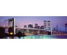 Empire Merchandising Skyline - Póster de Nueva York (Incluye 20 Adhesivos para fijación a Pared Tesa)