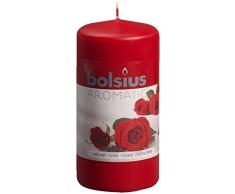 Aromatic 103626640181 Rosa de Terciopelo Pilar Vela, Cera de parafina, Rojo