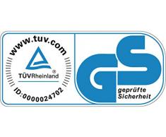 Durable - Papelera redonda con tapa extintora (15 litros), color negro