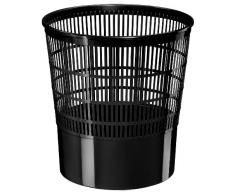 Cep-789303 Papelera con Rejilla, 16 l, Color Negro (1002370011)