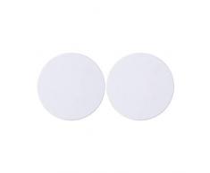 Lienzo Circular estirado Redondo de Calidad sin ácidos para Pintura al óleo, 2 Unidades, Cotton, 50cm in Diameter