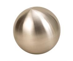Moderna decoración bola decorativa Jardín Jardín bola de acero inoxidable en plata mate 20 cm de diámetro