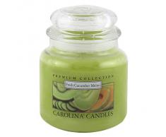 Caroline velas 425 G "fresh pepino tabla de" de cristal para velas en tarro, verde
