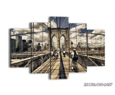 Cuadro sobre lienzo - 150x100 cm - Impresión en lienzo - 5 piezas - de varias partes - listo para colgar - en un marco - Foto número 2497 - EA150x100-2497