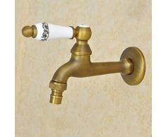 Grifo de agua fría de pared para lavabo de baño, bañera de latón, grifos para jardín, patio, lavadora, fregadero, piscina, grifos
