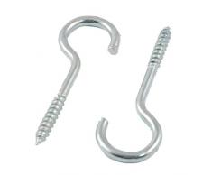 Sourcingmap a12022700ux0135 - 5 piezas 3 mm ganchos de tornillo techo hilo cuadro titular de alambre de la lámpara percha