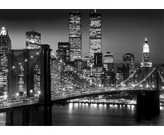 GB Eye, New York, Brooklyn Bridge Night, Poster Gigante