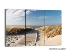 Cuadro sobre lienzo - 3 piezas - Impresión en lienzo - Ancho: 165cm, Altura: 110cm - Foto número 2657 - listo para colgar - en un marco - CE165x110-2657