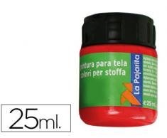 La Pajarita 118171 Pintura Tela, T-11, 25 ml, Rojo Ingles