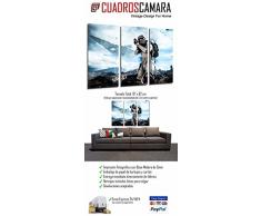 Cuadro Moderno Fotografico Star Wars Ejercito Darth Vader, Batalla Soldado Nave, 97 x 63 cm, ref. 27011