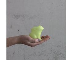 B. Candle Manufaktur Pascua pequeño Oster Vela Verde 75 mm Vela de Cera Conejo Pascua