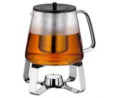 WMF 0636306040 TeaTime - Juego de té (2 piezas: tetera y calentador de vela)
