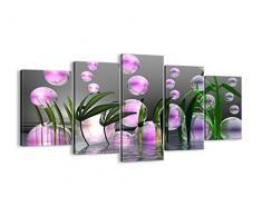 Cuadro sobre Lienzo - 5 Piezas - Impresión en Lienzo - Ancho: 160cm, Altura: 85cm - Foto número 2329 - Listo para Colgar - en un Marco - EA160x85-2329