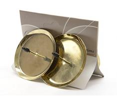 4 pieza Advent Soporte de vela (6 cm Oro Advent velas de corona de Adviento
