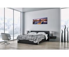 Cuadro Sobre Lienzo - 3 Piezas - Impresión en Lienzo - Ancho: 120cm, Altura: 40cm - Foto Número 2820 - Listo para Colgar - en un Marco - CA120x40-2820