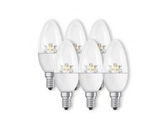 Osram Star Classic B Lámpara LED E14, 4 W, Blanco, klar 1er Pack