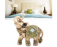 Hilitand - Figura de Elefante Verde con Forma de caniche Feng Shui, caniches, casa, Coche, Bandeja, decoración, S