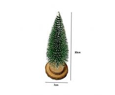 WUFANGFF 1Pcs De Escarcha De Nieve Árbol De Navidad Pequeño Pino, Bricolaje Escritorio Artesanales Decoración De Navidad Adornos para El Hogar Feliz Navidad Props,D30Cm