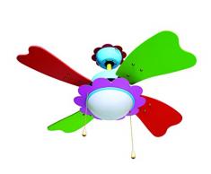 Orbegozo CC06275 Ventilador de Techo con luz, 3 velocidadesaspas de Colores, 75 cm de diÃ¡metro, 50 W de Potencia