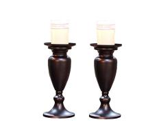 JQCHY Candelabro Negro Vintage Decoracion, Portavelas Metal Candelabro de Una Cabeza Retro Candelabro de Mesa Candeleros de Pie Inicio Café Dormitorio Fiesta Boda Decoración Navidad Halloween