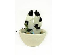 Fuente de Agua Decorativa Interior con Luz " 4 Luces Colores" Figuras Cristal. 22 x 13 x 29 cm.