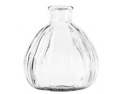Ruikey Transparente Pequeño florero de Cristal de la chuchería Creativo Pequeño secó la Boca del florero DIY Decoración Plantas de la Maceta para Espacios de Oficina Sala Dormitorio