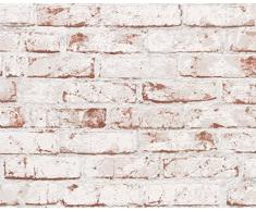 A.S. Création papel pintado de tejido-no-tejido New England beige marrón rojo 10,05 m x 0,53 m 907813