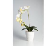 Orquídea Phalaenopsis artificial en maceta, blanco, 40 cm - Planta decorativa / Flores de plástico - artplants