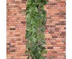 Ecloud Shop 10 pieces Guirnalda Artificial Hiedra Verde Decoración Fiesta Boda Ventana