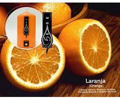 5ense Vela Aromática Pilar 58X120MM Cónica Aroma a Naranja (10 Velas por Caja)