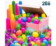 PREXTEX Surtido de Huevos de Pascua 288 uds. - Mejor Oferta 288 Huevos de Pascua en Caja de Diseño
