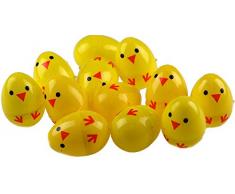 Conjunto de 24 Chick plástico Sorpresa Huevos - Llenar De Pascua CAZA REGALOS