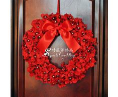 Corona de Oro 50cm Decoración Navideña adornos fujikake puerta