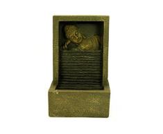 Fuente de Agua Decorativa Interior " Diseño Buda" Esculturas Resina. 15 x 11,5 x 24 cm.