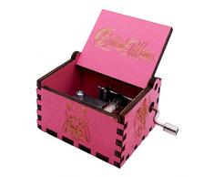 YouTang Sailor Moon - Caja de música con manivela Tallada en Madera, diseño de Vela