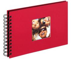 Walther Design, Álbum De Caracol, Fun, SA-109-R, 23x17 cm, 40 Páginas Negras, Con El Corte Para Un Foto, Roja