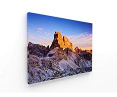 Panorama® Lienzo Montaña Croda dei Toni 70 x 50 cm | Impreso en Lienzo Bastidor | Cuadros Paisajes | Cuadros Zen | Cuadros Decoración Salón | Cuadros para Dormitorio