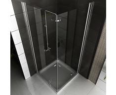 Esquina de ducha Marco múltiple Vidrio Mampara De Ducha 80 X 80 X 195 entrega gratuita/esquina. Ducha cabina/cristal de seguridad Mampara plegable drehtür Mampara ducha pared
