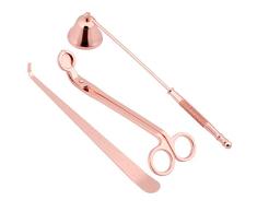 KEESIN Kit de Herramientas para Cubierta de Vela, apagavelas de Acero Inoxidable, Cortador de mechas, Dipper de Mecha para el hogar, Bodas y Fiestas