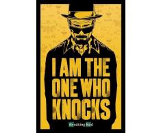 Breaking Bad (Volviéndose malo). Poster PLASTIFICADO en INGLES de la serie de televisión en que se muestra a Heisenberg protagonista de la serie. Es un Maxi Poster con unas medidas aproximadas de 91,5 x 61 cm.