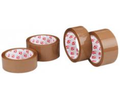 5 Star 295896 - Pack de 6 cintas de embalaje de polipropileno, 50 mm x 66 m